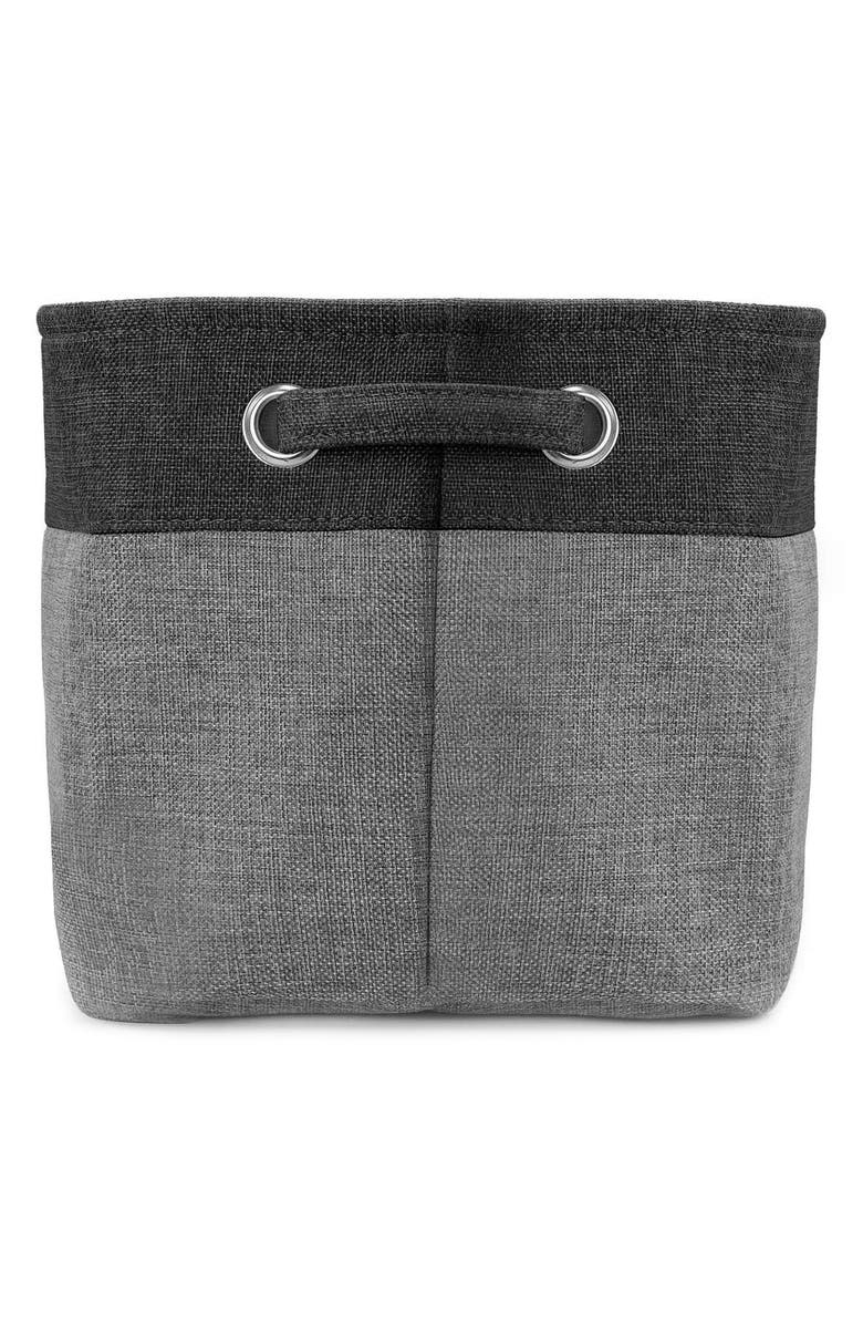 SORBUS Black Twill Storage Basket - Set of 3, Alternate, color,