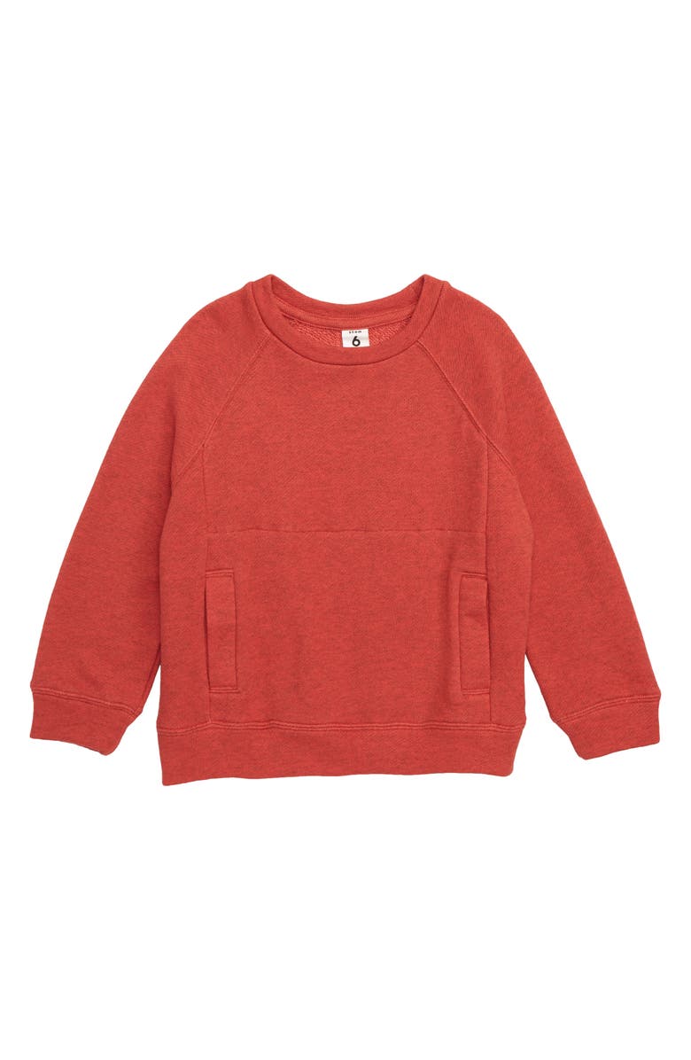 Stem Textured Sweatshirt, Main, color, 