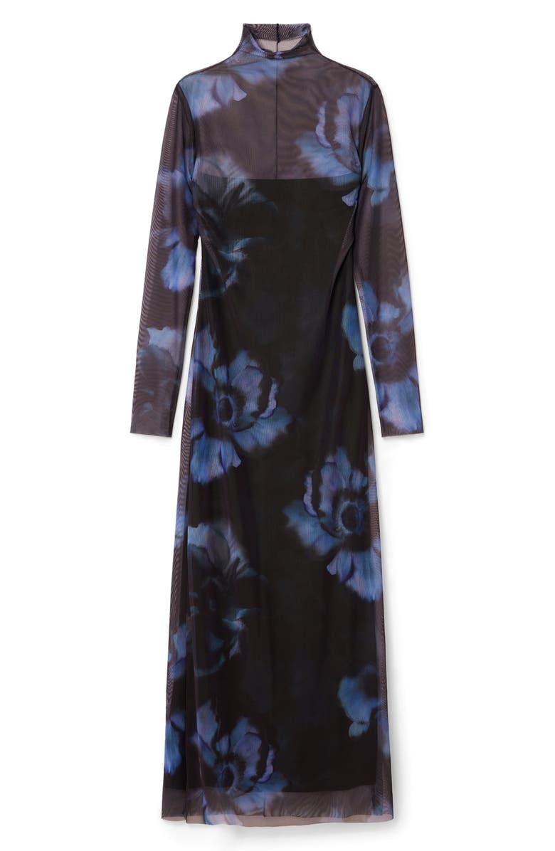 Desigual Nueva Orleans Floral Long Sleeve Dress, Alternate, color, 