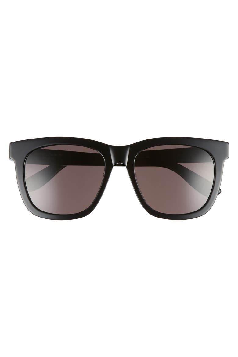 55mm Square Sunglasses, Main, color, BLACK/ GOLD