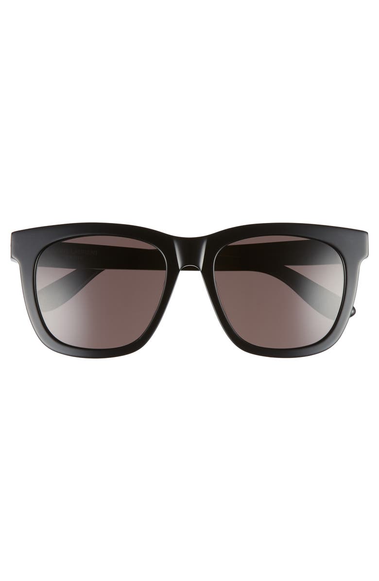 Saint Laurent 55mm Sunglasses, Main, color, Black/ Gold