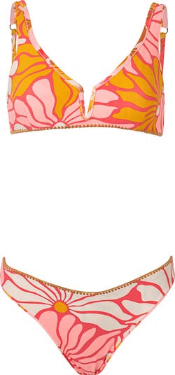 Pink Palms Sublimity Reversible Bikini Bottoms