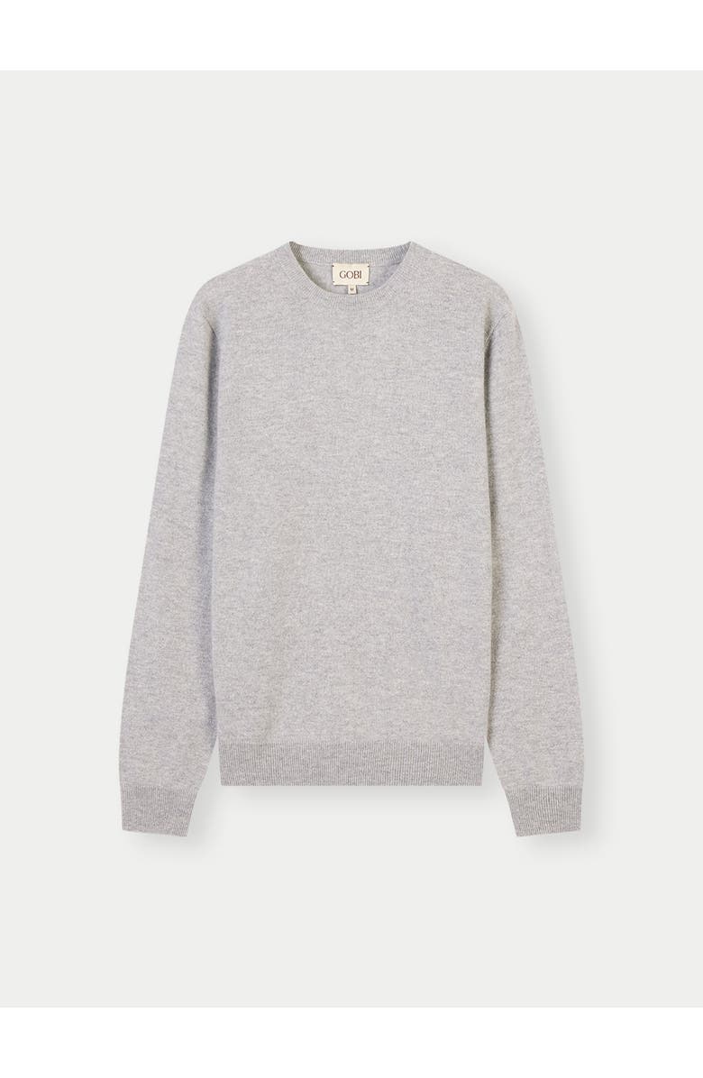 GOBI Mongolian Cashmere Essential Crewneck Cashmere Sweater, Alternate, color, High Rise