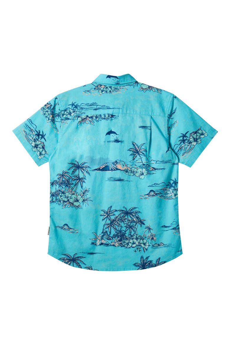 Kids' Apero Classic Short Sleeve Woven Shirt, Alternate, color, CAPRI