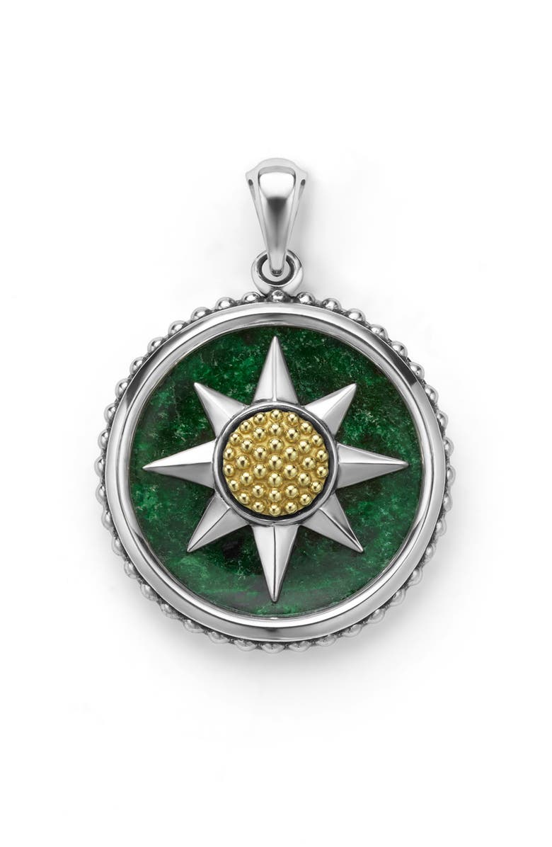 LAGOS Anthem Compass Pendant, Main, color, Two-Tone J