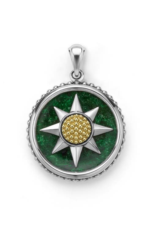 Lagos Anthem Compass Pendant In Two-tone J