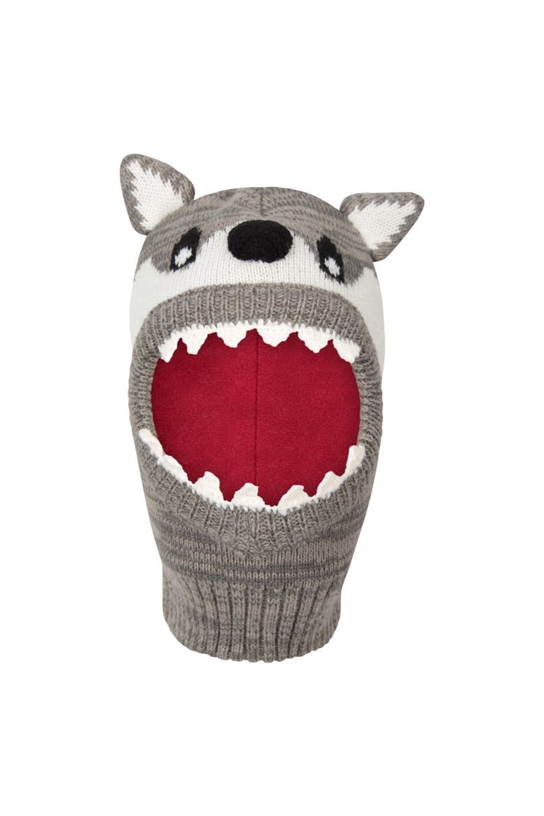 Childrens/Kids Fleece Lined Balaclava, Main, color, Gray
