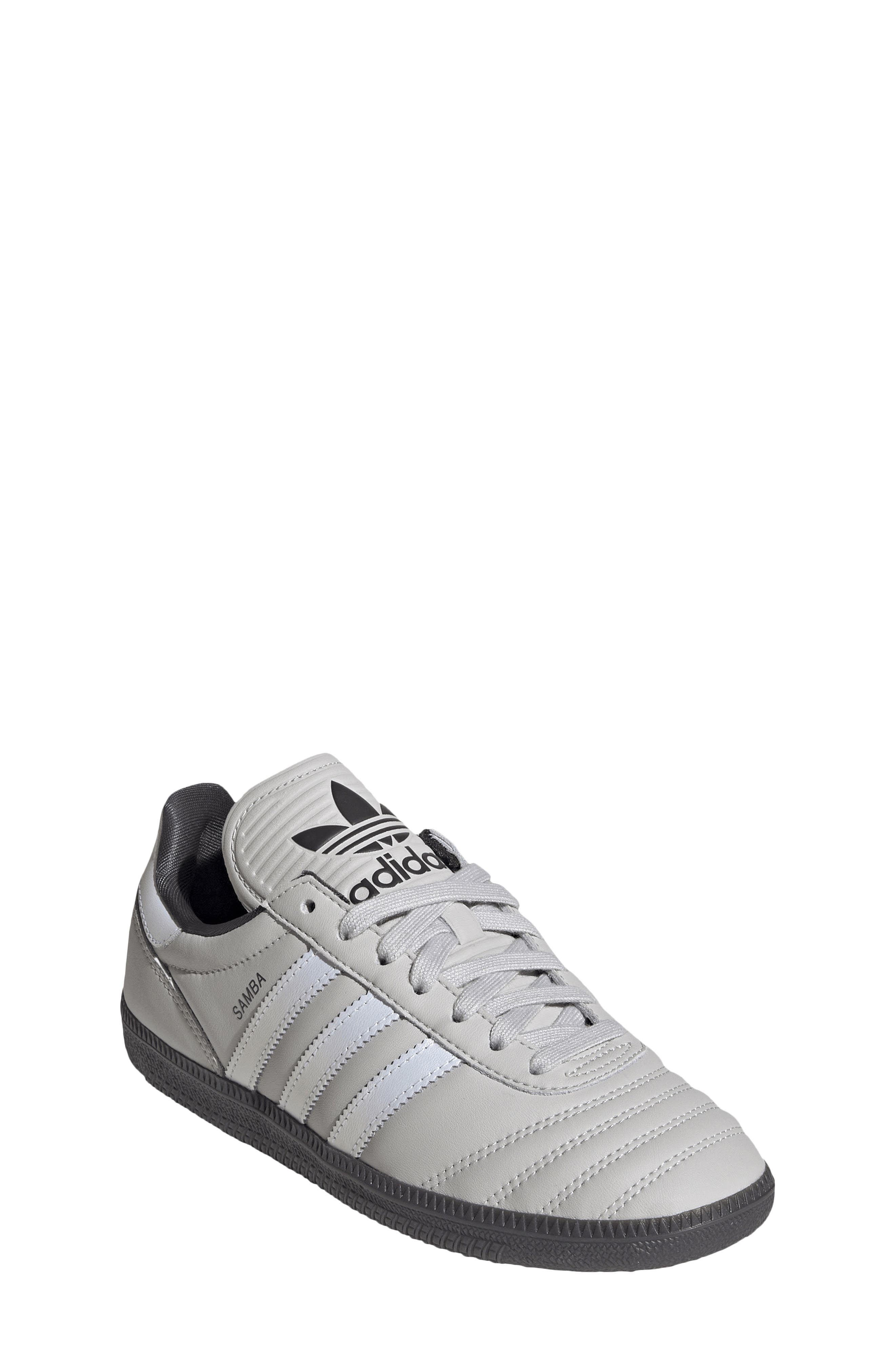 adidas Kids' Samba JP Sneaker, Main, color, Grey / Off White/ Black