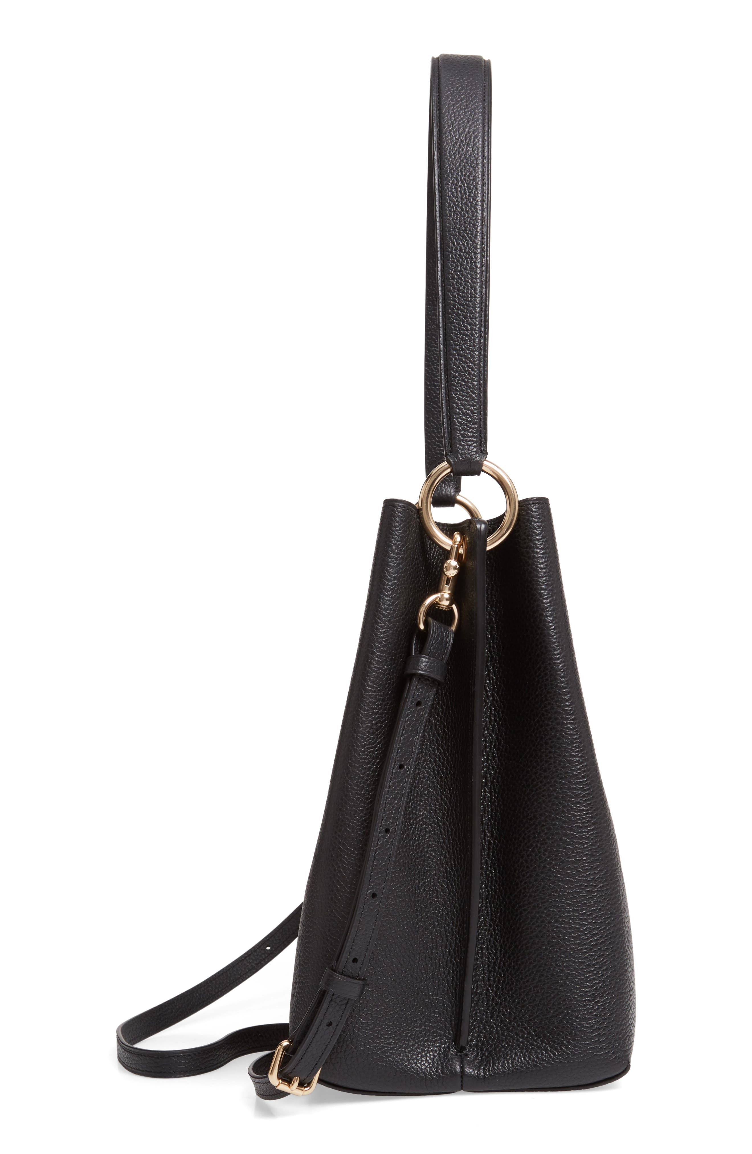 COACH Charlie Leather Bucket Bag, Alternate, color, 