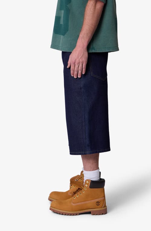 Mnml Raw Ultra Baggy Denim Shorts In Blue