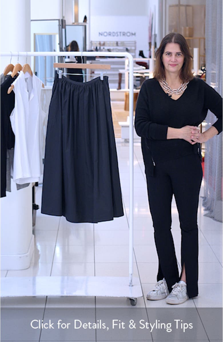 Charlie Poplin Maxi Skirt, sales video thumbnail