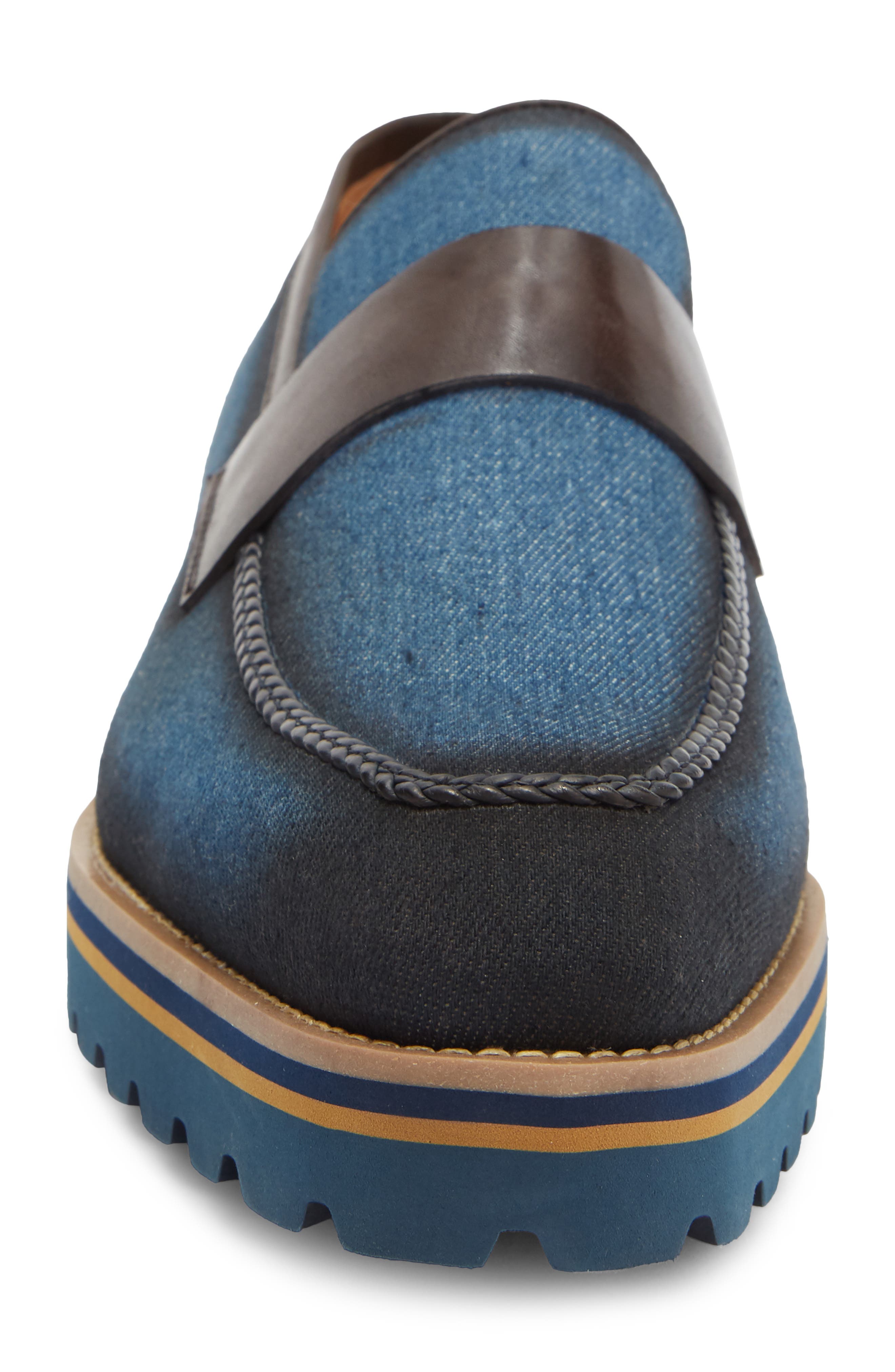 Corsica Penny Loafer, Alternate, color, BLUE