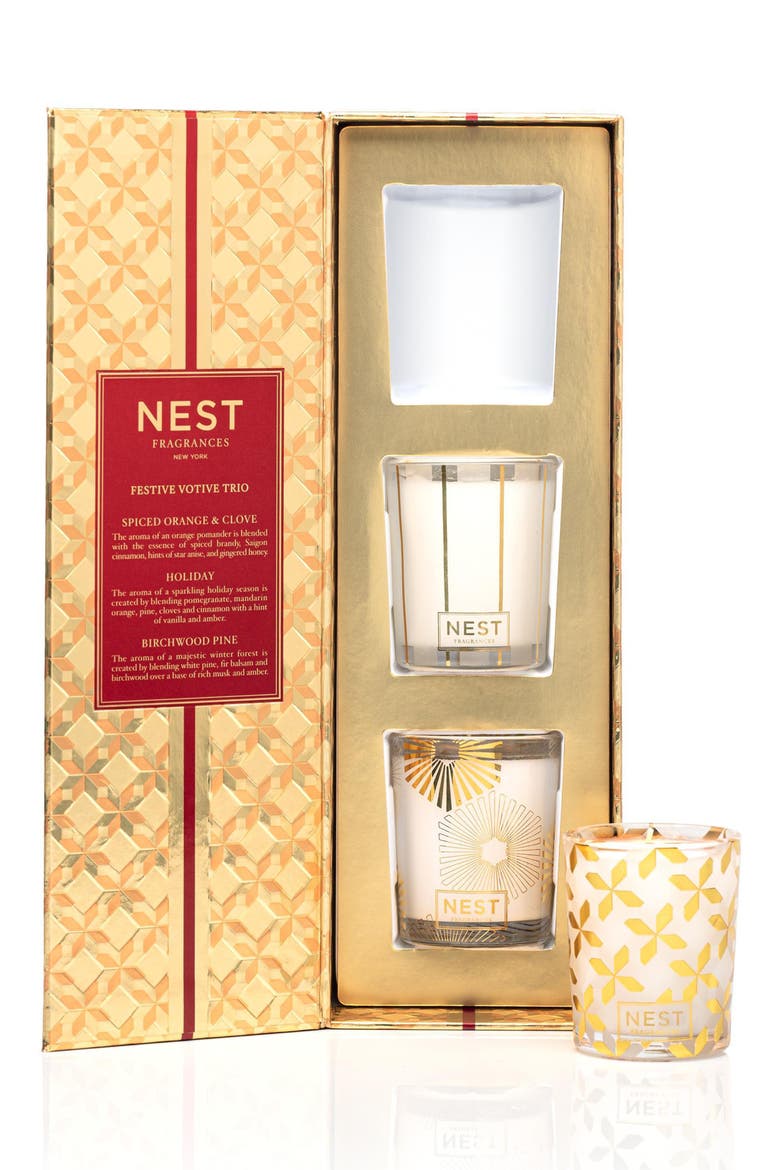 NEST Fragrances Festive Votive Candle Trio (Limited Edition), Main, color, NO COLOR