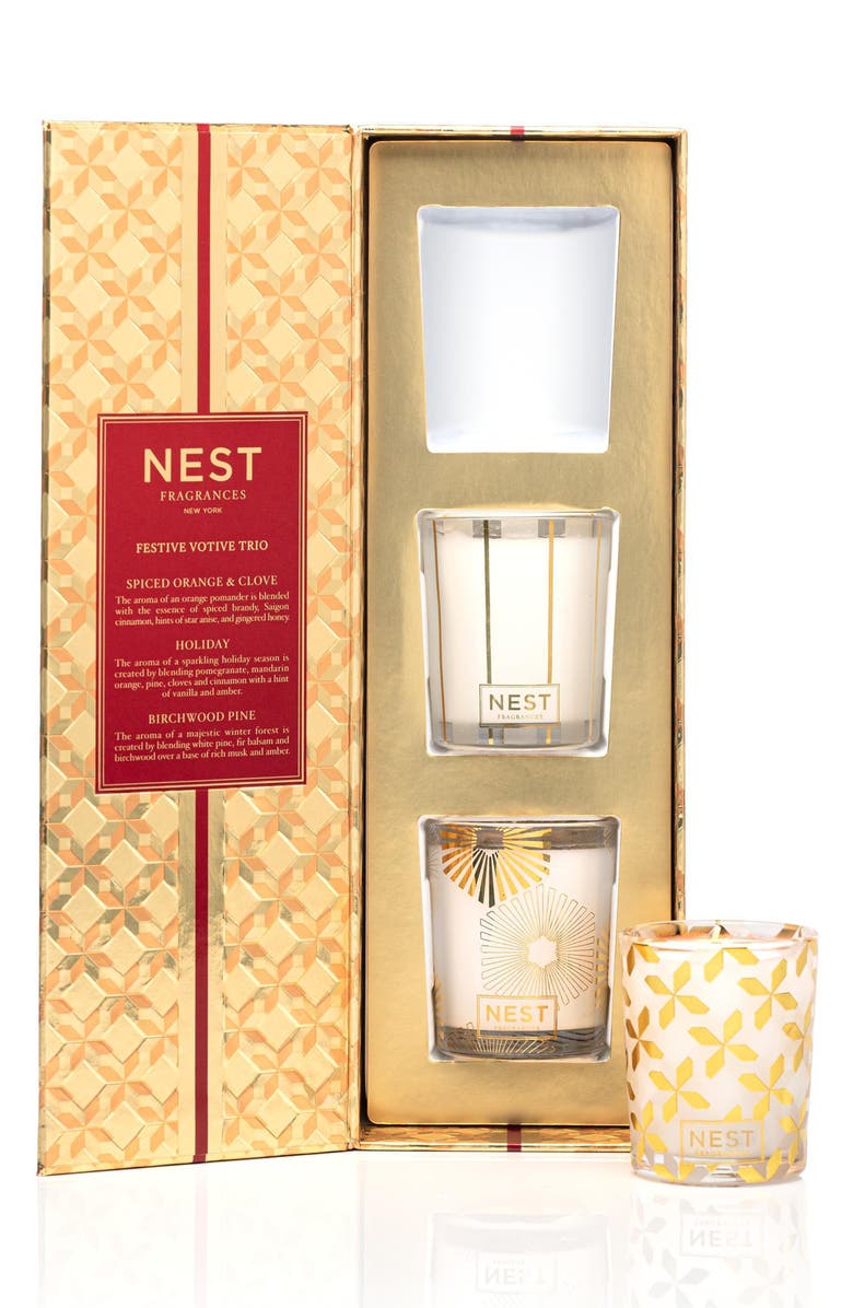 NEST New York NEST Fragrances Festive Votive Candle Trio, Main, color, 
