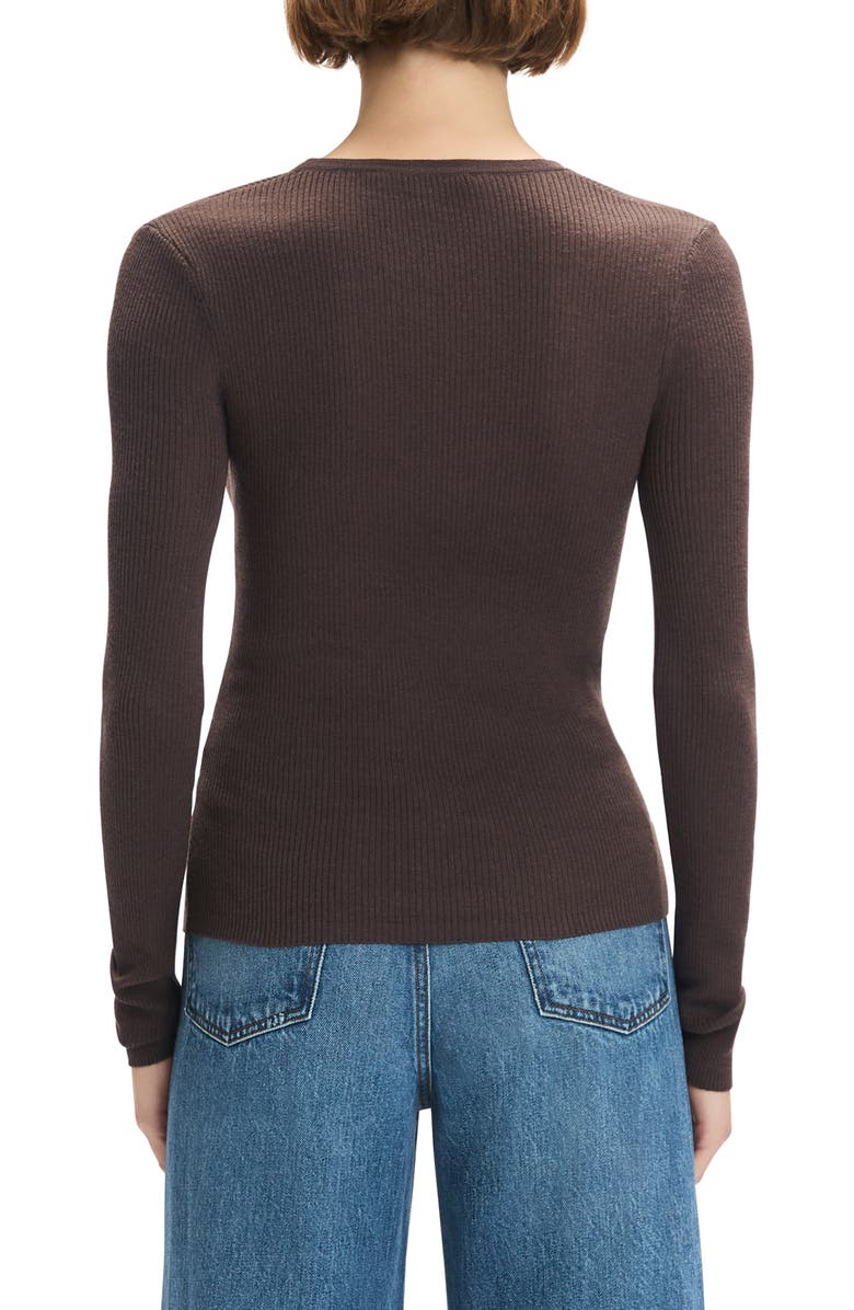 Favorite Daughter Take It Easy Wool Sweater, Alternate, color, Coffee