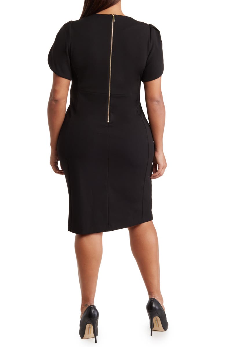 Calvin Klein Puff Sleeve Sheath Dress, Alternate, color, 