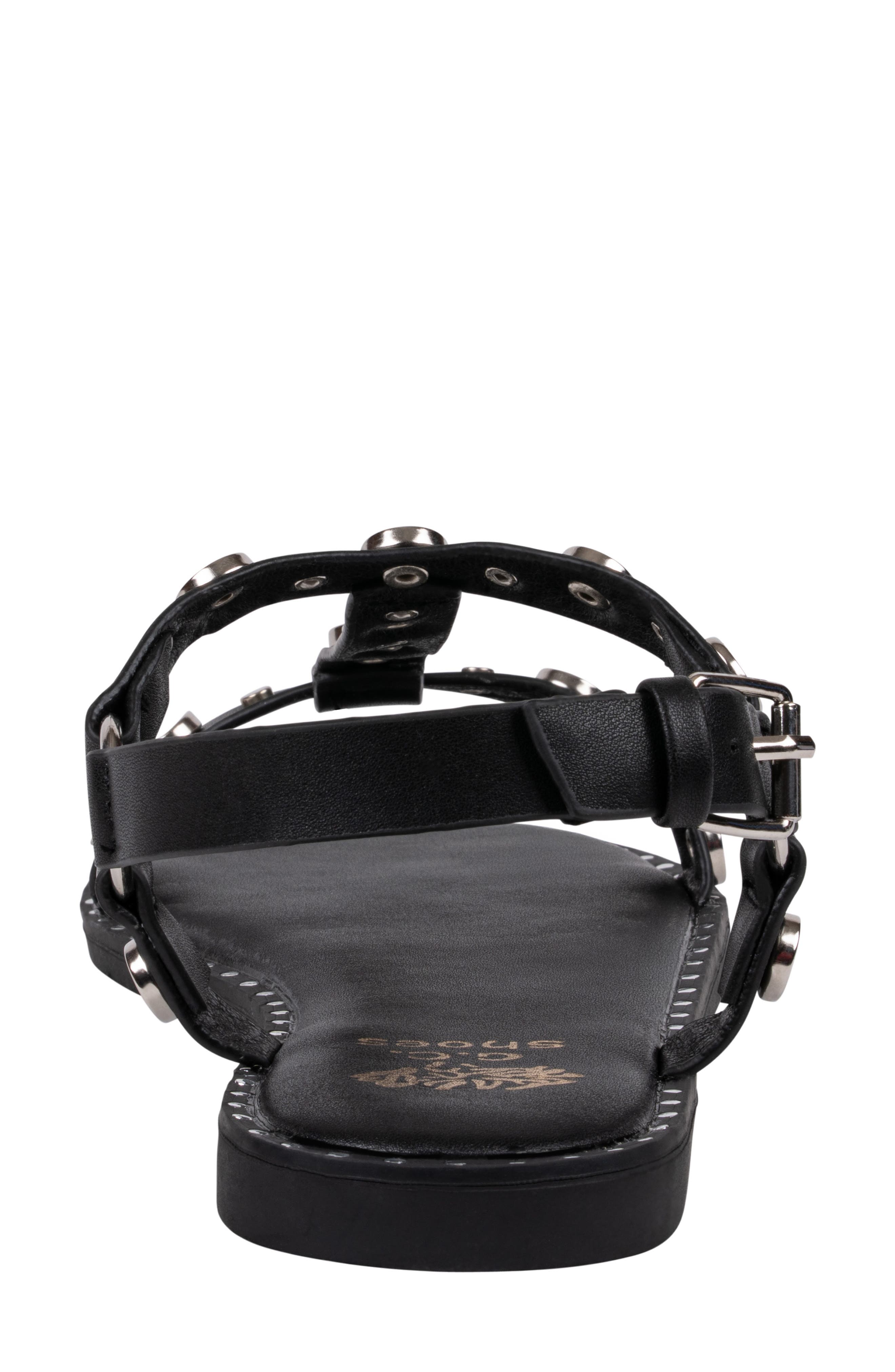 GOOD CHOICE NEW YORK Trinity Studded Sandal, Alternate, color, Black