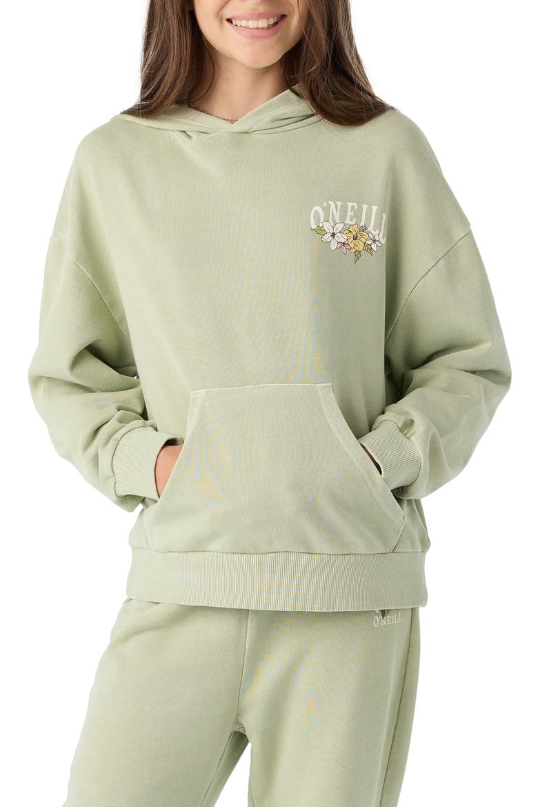 Kids' Asher Graphic Hoodie, Main, color, DESERT SAGE