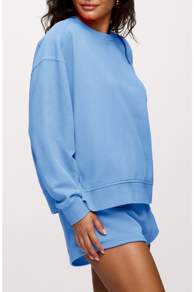 Classic French Terry Crewneck Sweatshirt, Alternate, color, SUNFADED HARBOR