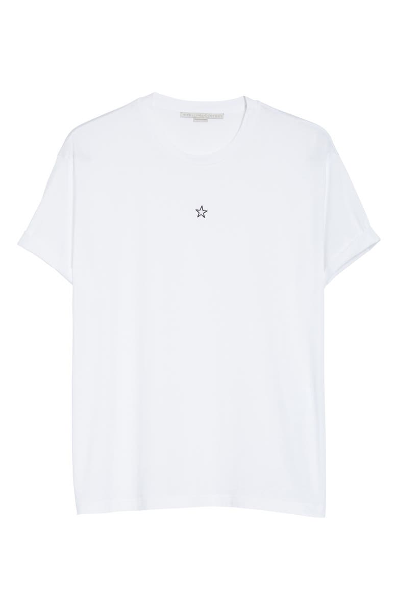 Stella McCartney Ministar Logo Cotton Tee, Alternate, color, 