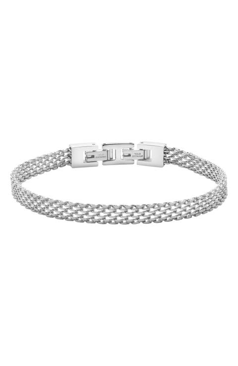 Men's Stainless Steel Mesh Chain Bracelet
