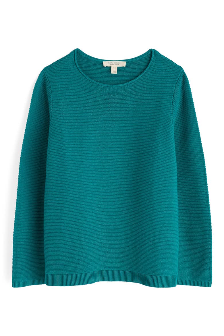 Makers Rib Organic Cotton Sweater, Alternate, color, KNIT MELANGE EMULSION