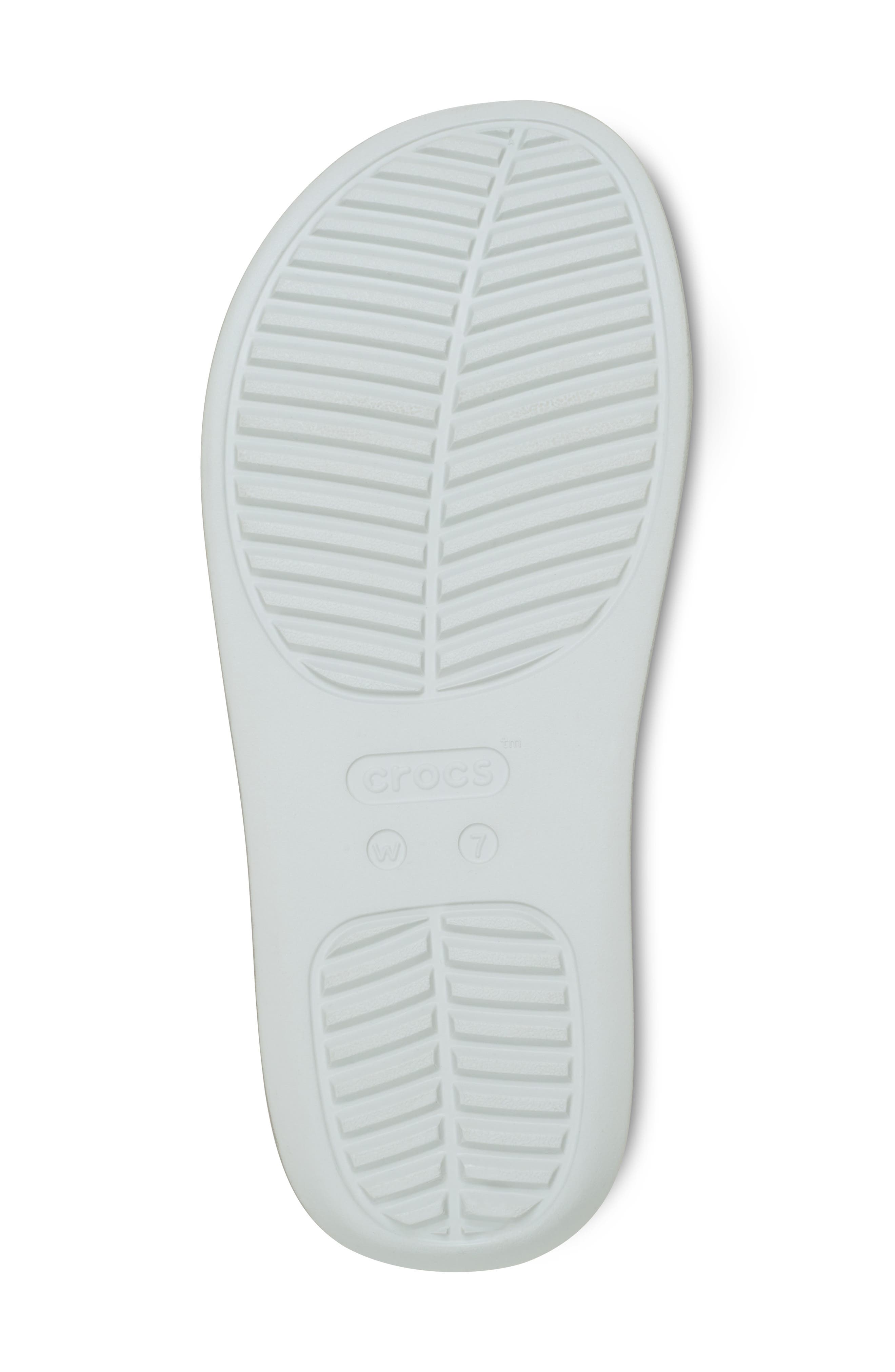 CROCS Getaway Metallic Platform Flip Flop, Alternate, color, Silver