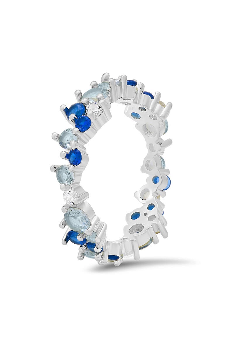 Queen Jewels Ombré Ring, Alternate, color, Blue/ Silver