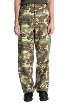 STAN RAY Woodland Camo Cotton Canvas Carpenter Pants