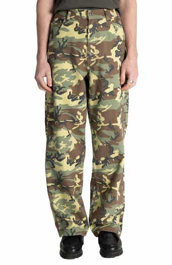 STAN RAY Woodland Camo Cotton Canvas Carpenter Pants