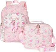 OMG Accessories Kids' Floral Quilt Backpack & Lunch Bag Set