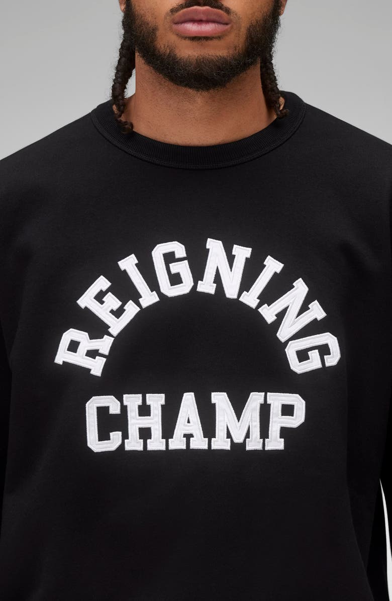 Reigning Champ Midweight Terry Arch Logo Crewneck Sweatshirt, Alternate, color,