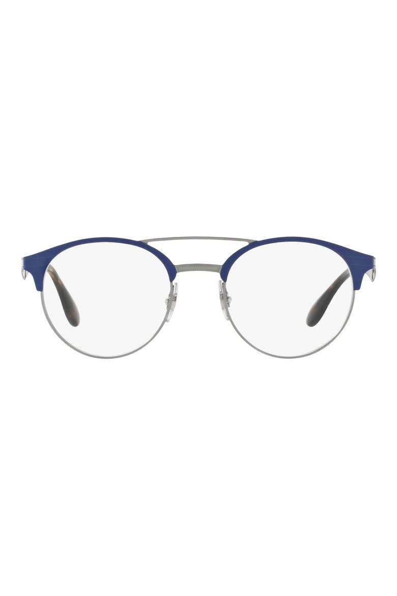 51mm Phantos Round Optical Glasses, Main, color, BLUE