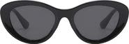 Fifth & Ninth Sasha 65mm Oversize Polarized Cat Eye Sunglasses