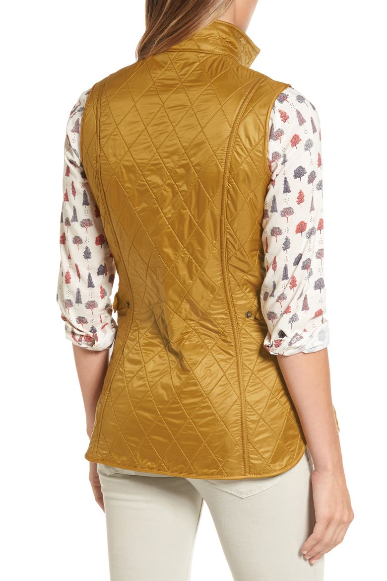 Wray Water Resistant Quilted Gilet, Alternate, color, HARVEST GOLD
