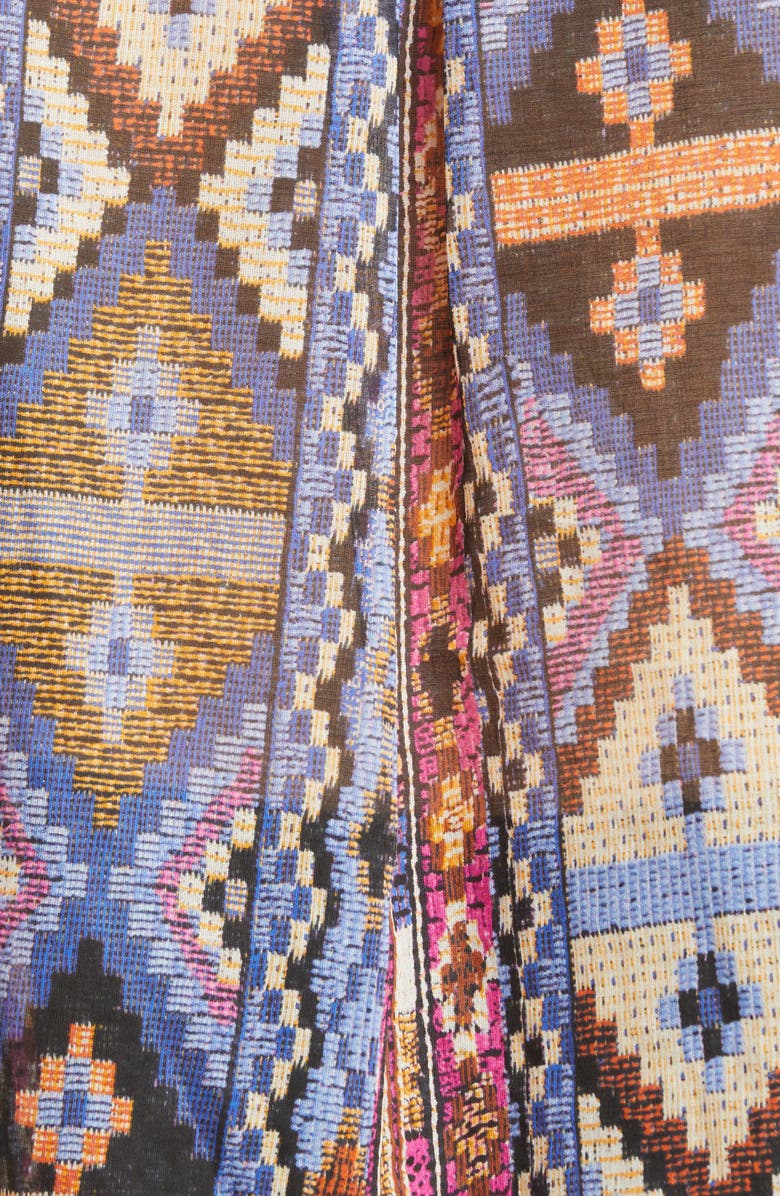 KOBI HALPERIN Melody Print Pintuck Cotton Blouse, Alternate, color,