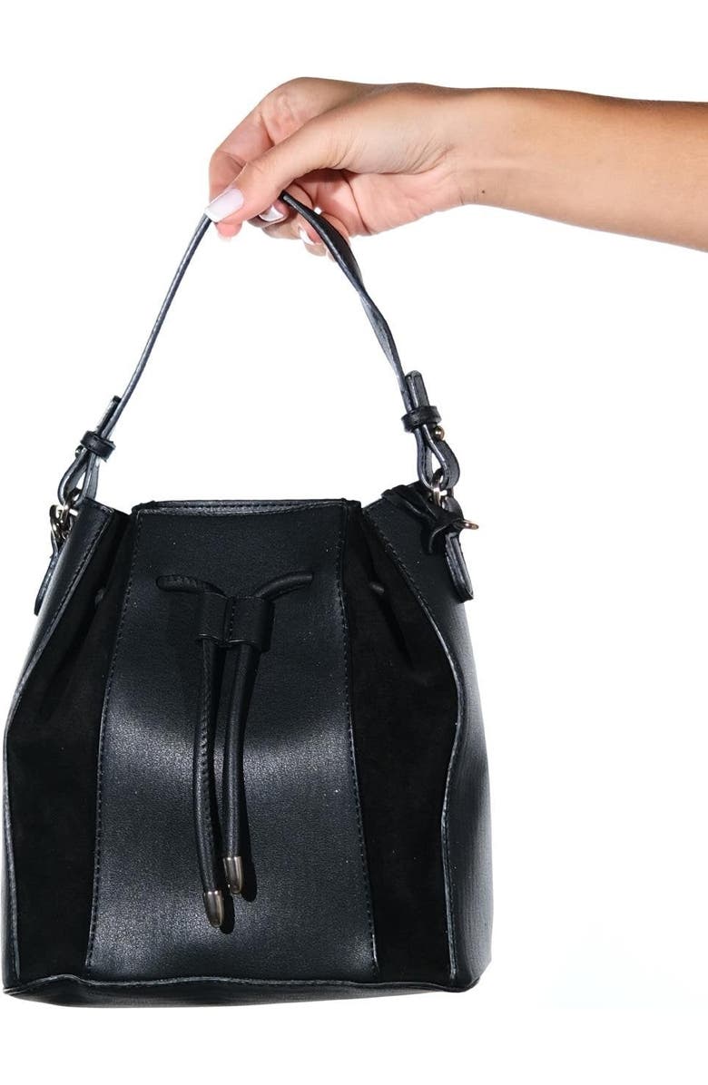 Forever & Always Shoes Maralis Leather Shoulder Bag, Main, color, Black