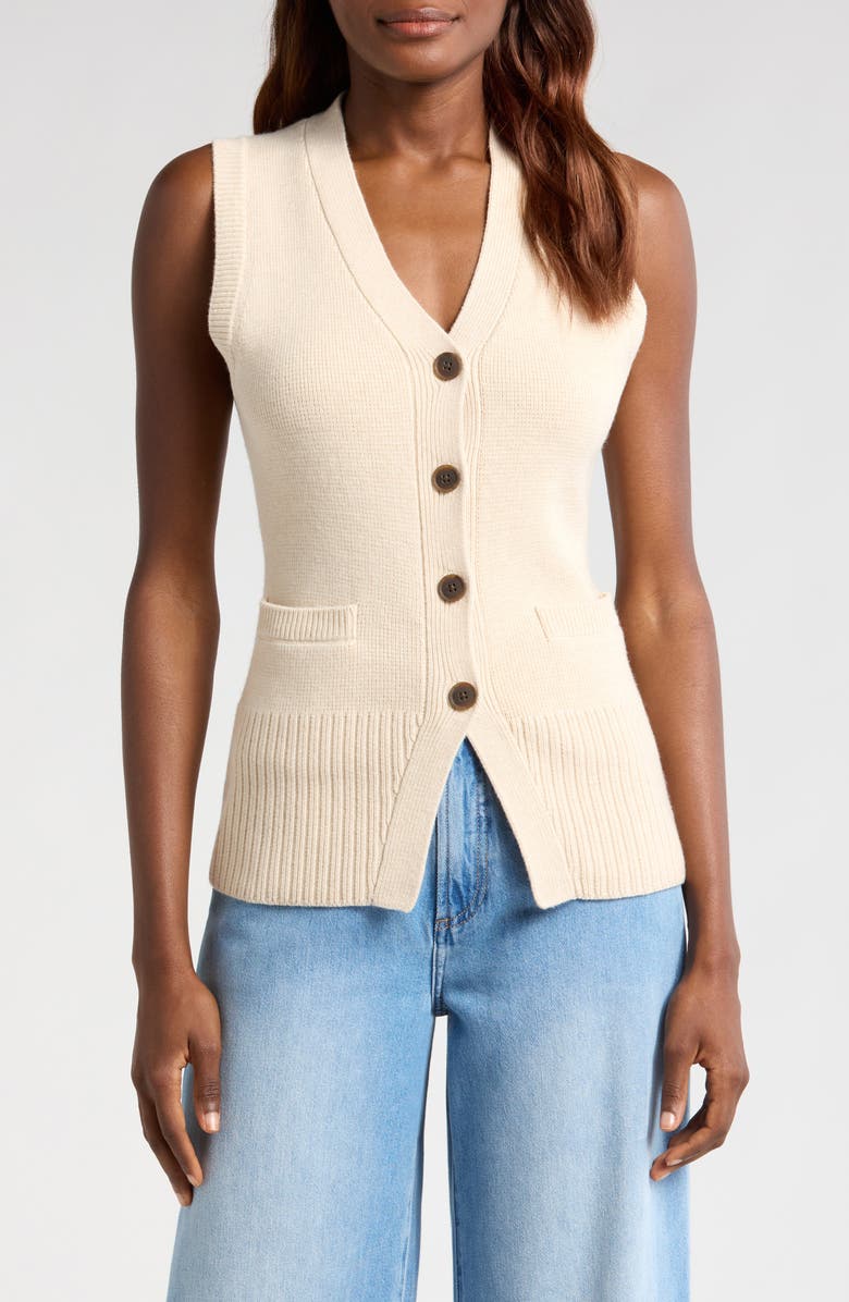 Pistola Audra Sweater Vest, Main, color, Soft Dove