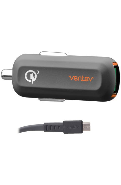 24W ULTRAFAST USB-A Car Charger and USB-A to Micro-USB Cable
