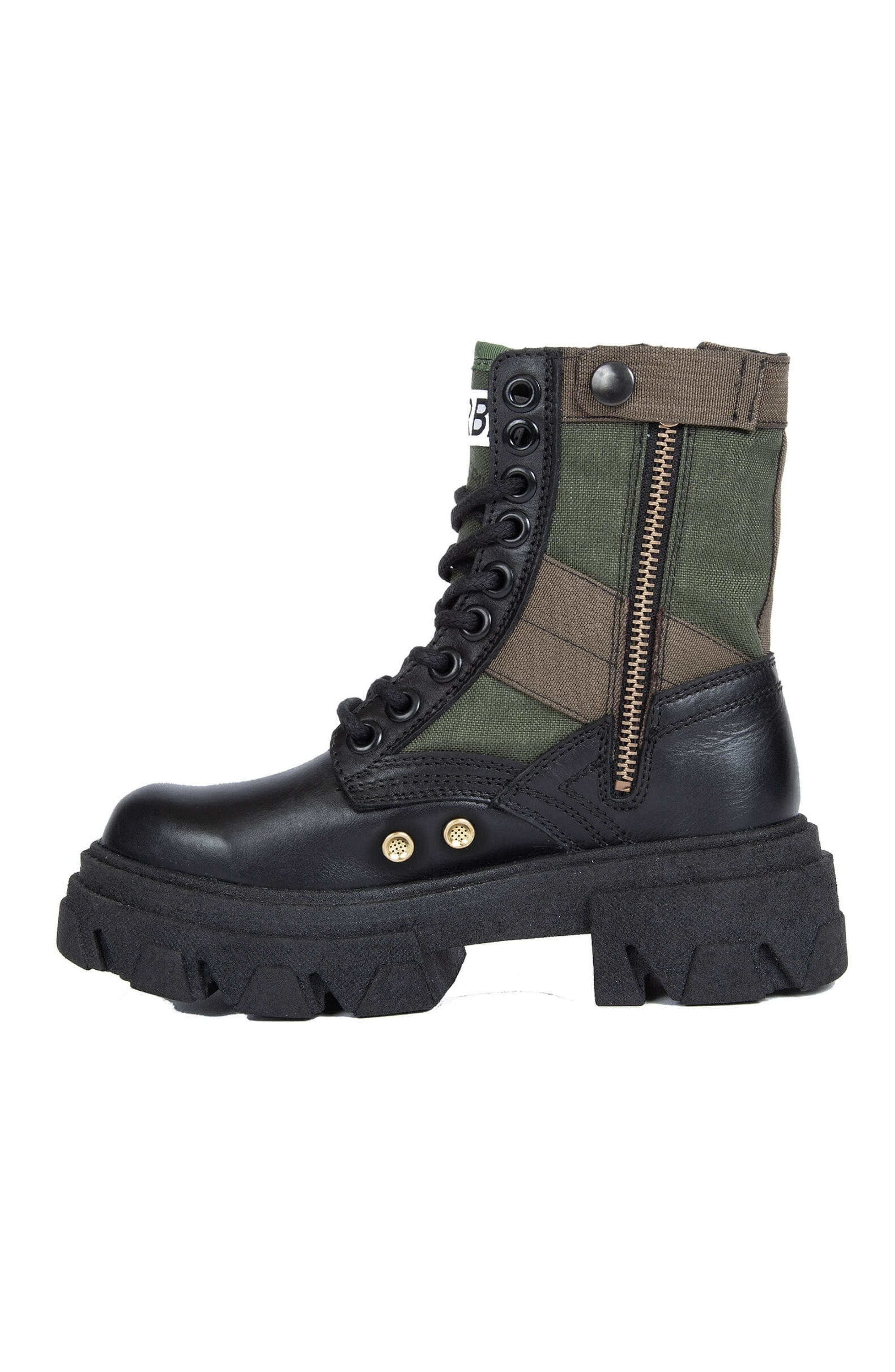 Jungle Short Boots, Alternate, color, Green/black