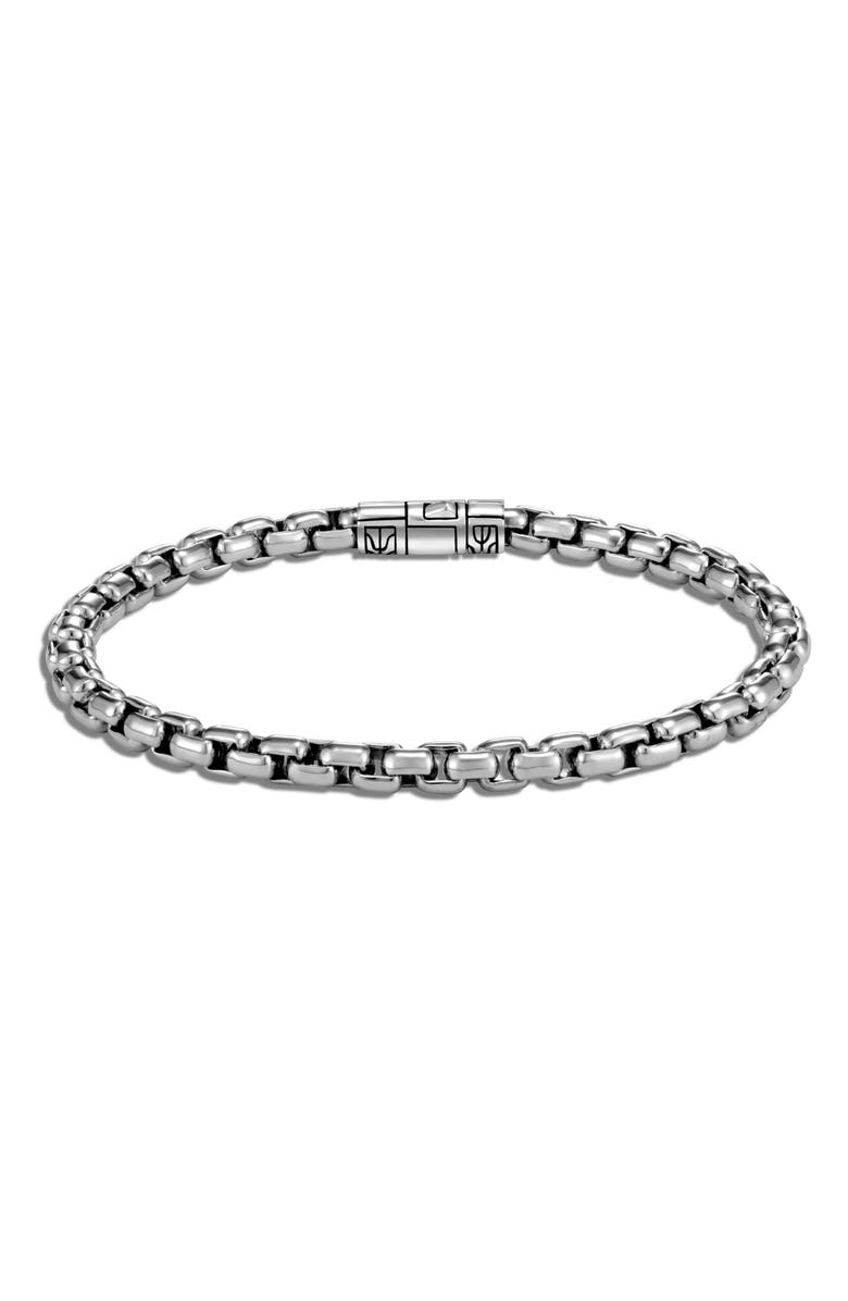 John Hardy Men's Classic Chain Box Chain Bracelet, Alternate, color, Silver