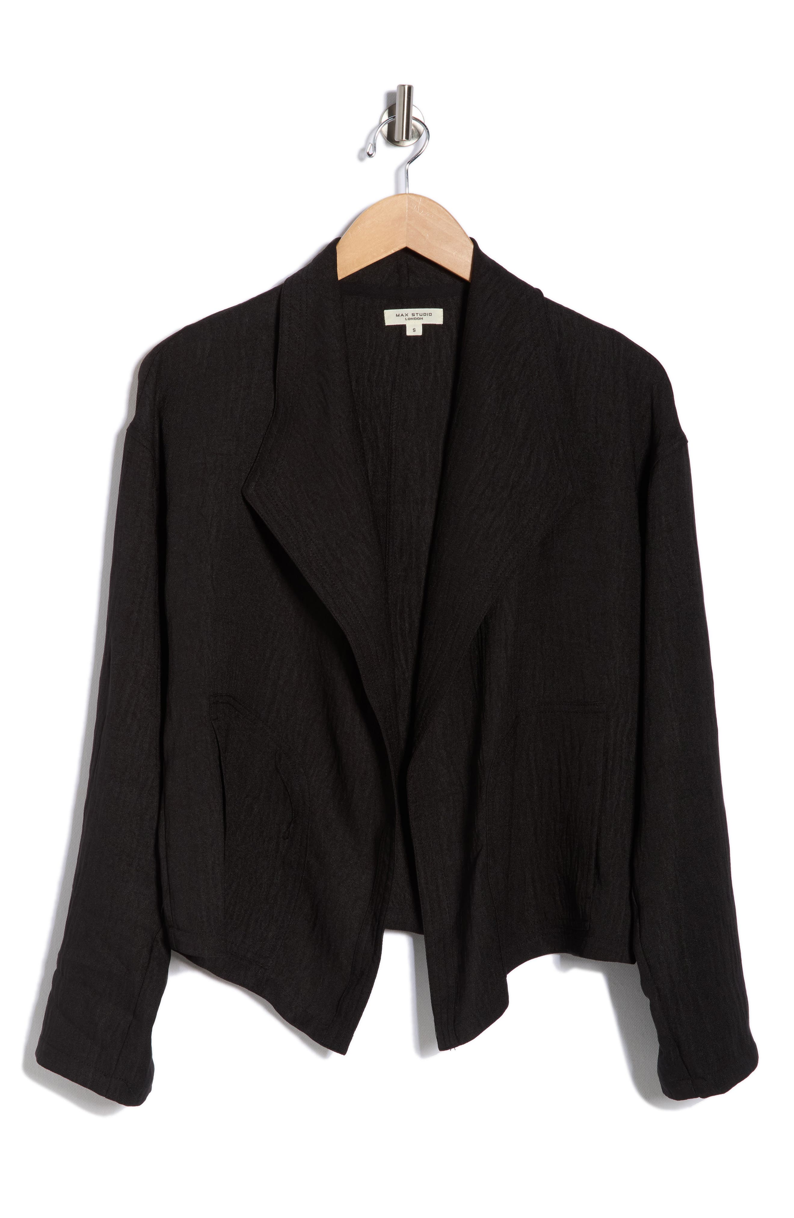 MAX STUDIO Textured Drape Jacket