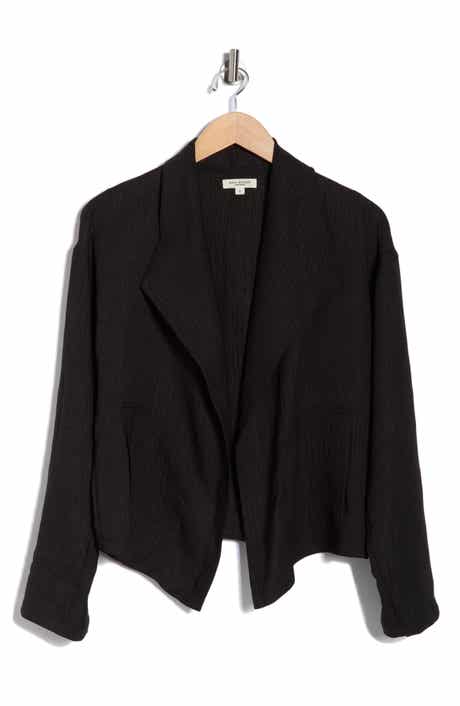 MAX STUDIO Textured Drape Jacket