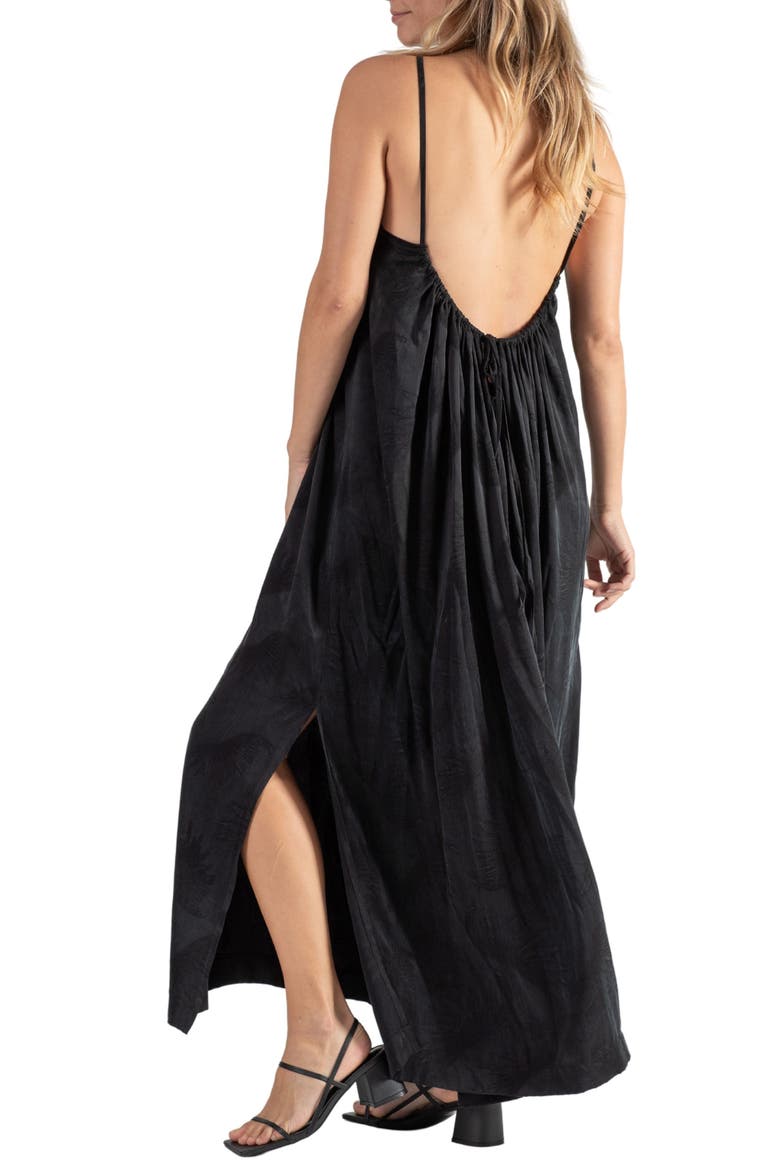 Isis Maternity/Nursing Maxi Dress, Alternate, color, BLACK