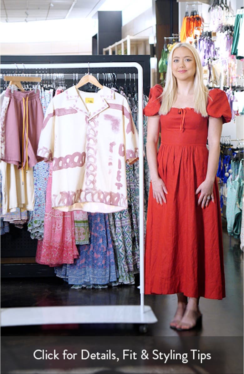 Strokes Cotton & Linen Blend Camp Shirt, sales video thumbnail