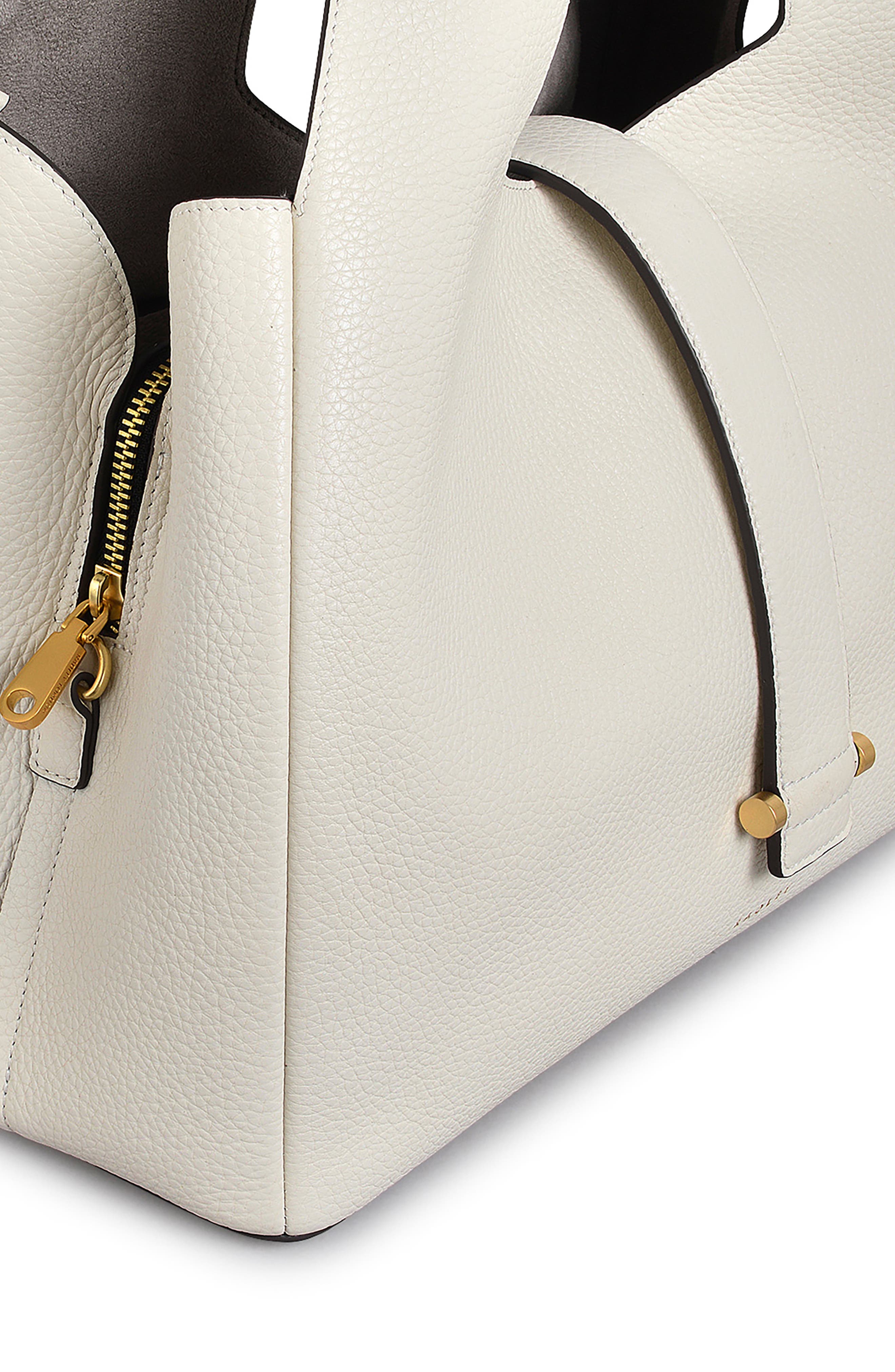 Radley Sloane Street Medium Ziptop Satchel Bag, Alternate, color, Chalk