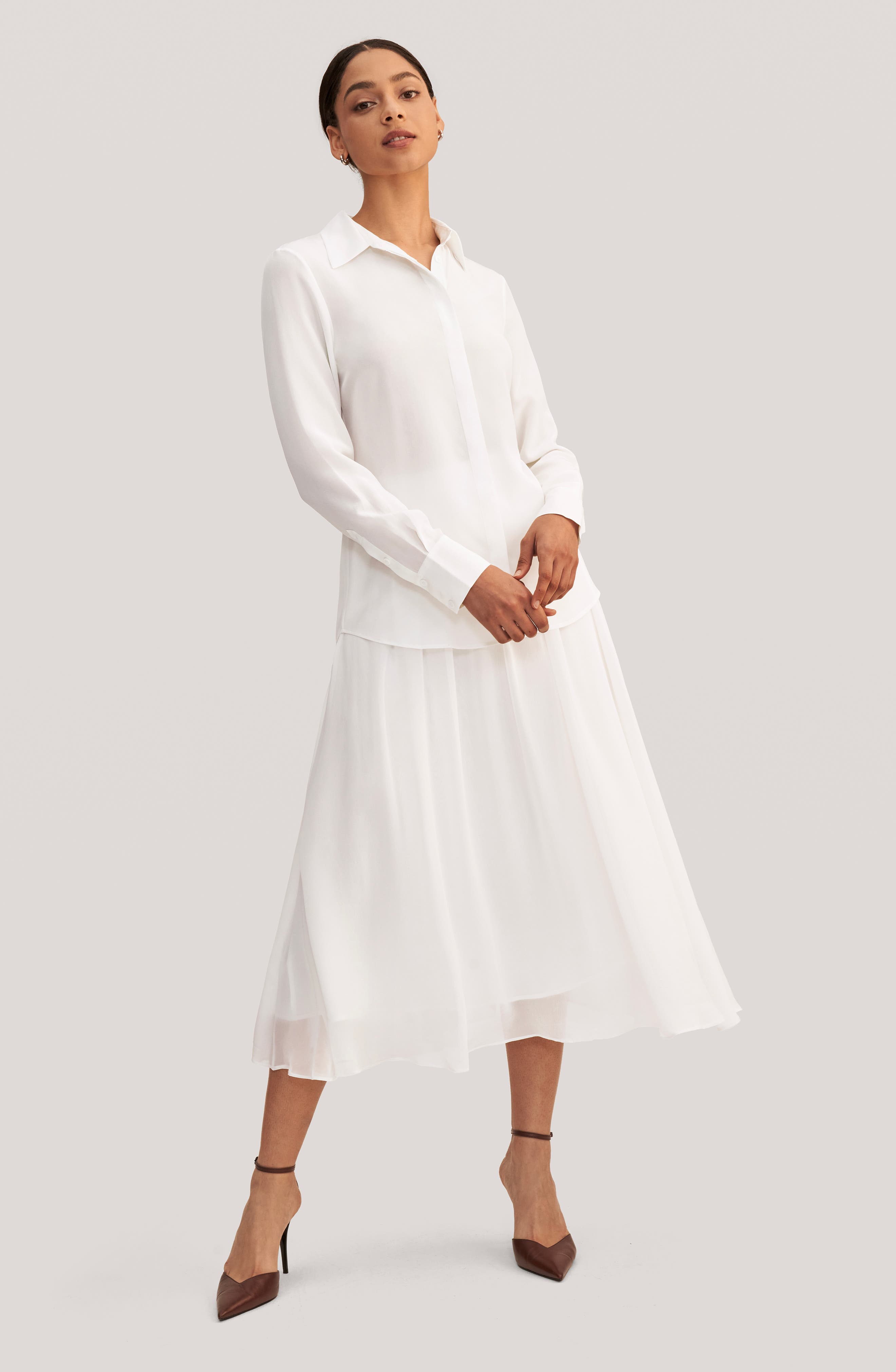 Classic Comfort Silk Shirt - image 2