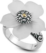 SAMUEL B. Crystal Flower Ring