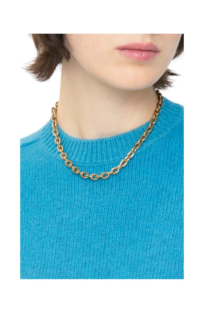 Burberry Charm Chain Necklace, Alternate, color, Gold