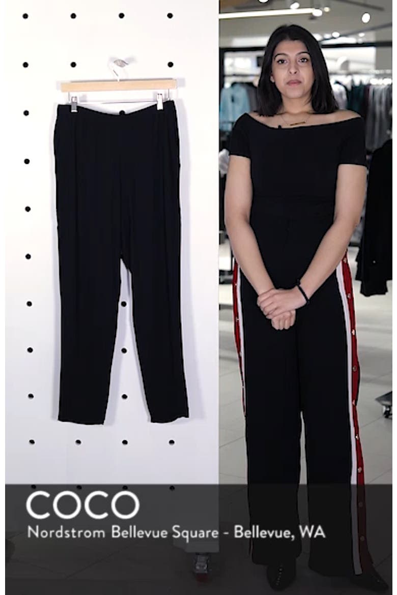 Slouchy Silk Crepe Ankle Pants video